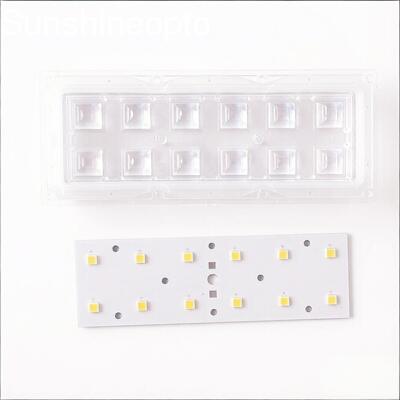 2×6 SMD 5050 LED Street Light Retrofit Kit 5000LM LED Module with 60×60° Optical Lens