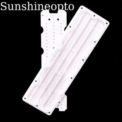 Custom 64-in-1 3030 SMD LED PCB Board with 90×110 Degree Optical PC Lens for Roadway & Industrial Lighting
