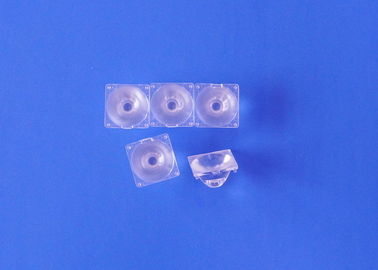 Narrow Square Single Led Light Lens 22mm Diameter 10 15 25 Degree For Outdoor Brighten Light