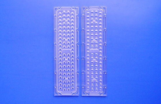 50W SMD 3030 LED Street Light Lens with 136x78 degree Vertical Angle and Optical Grade PC Material